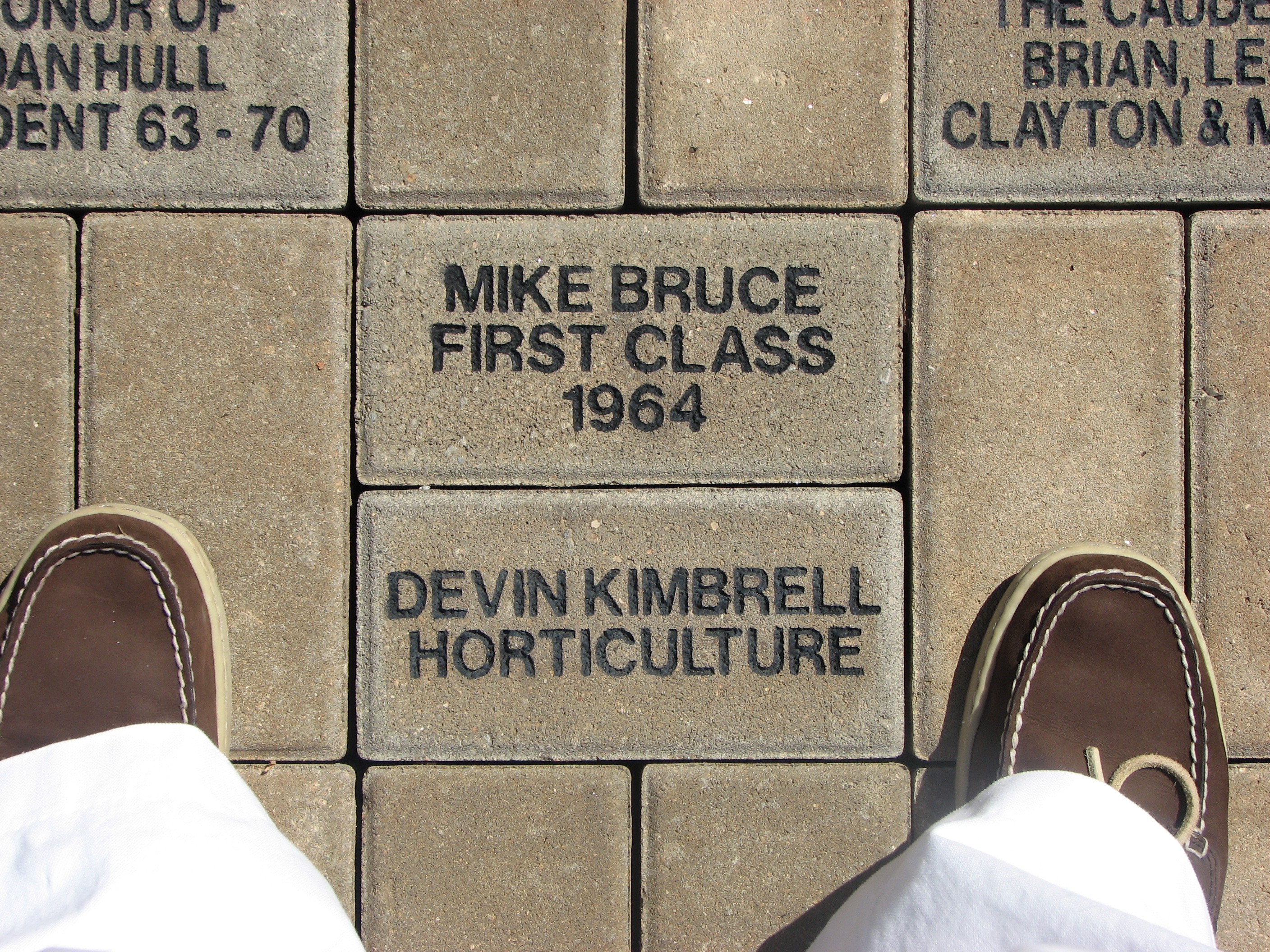 Bricks with names for donation