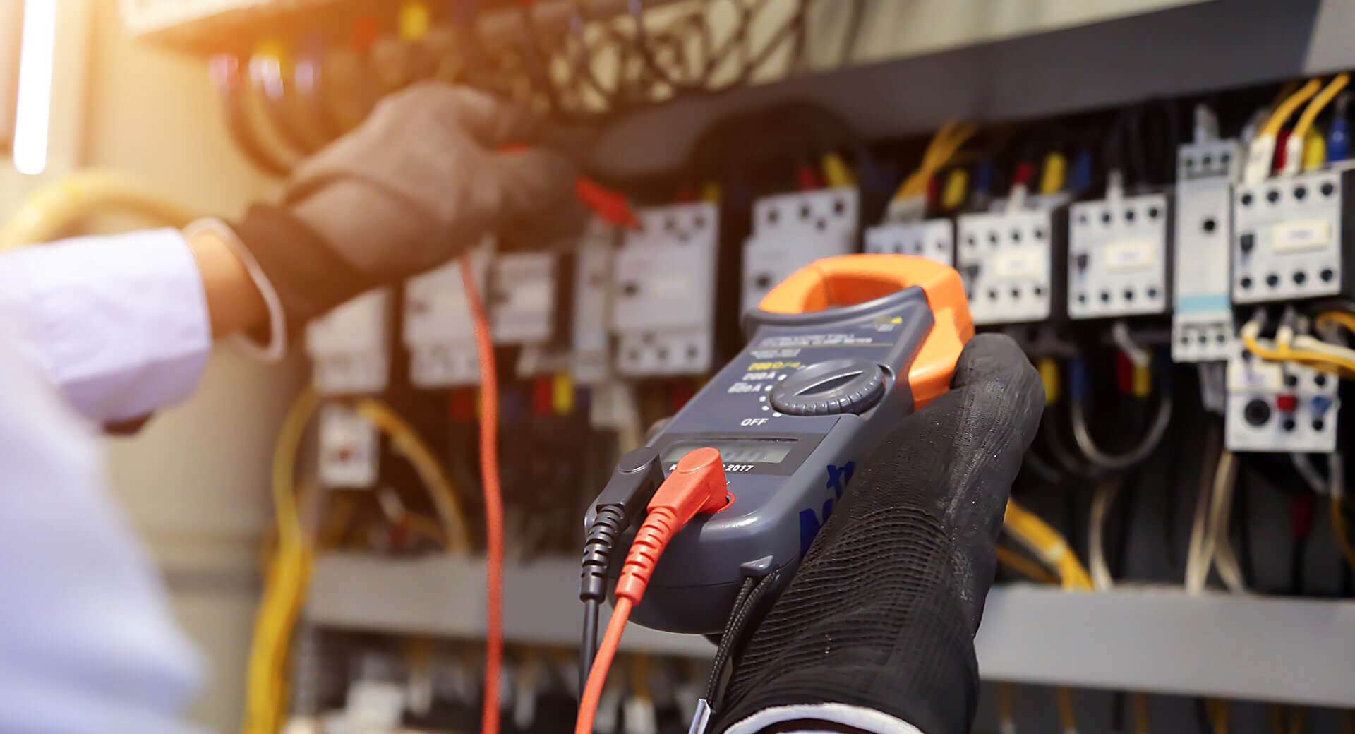 Closer up of Electrical testing equipment