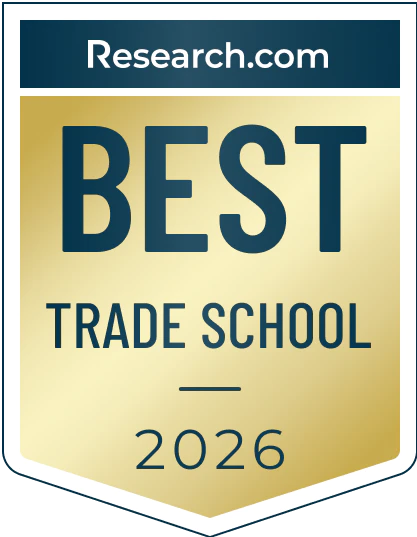 Graphic of Best Trade School logo for SCC's automotive tech program