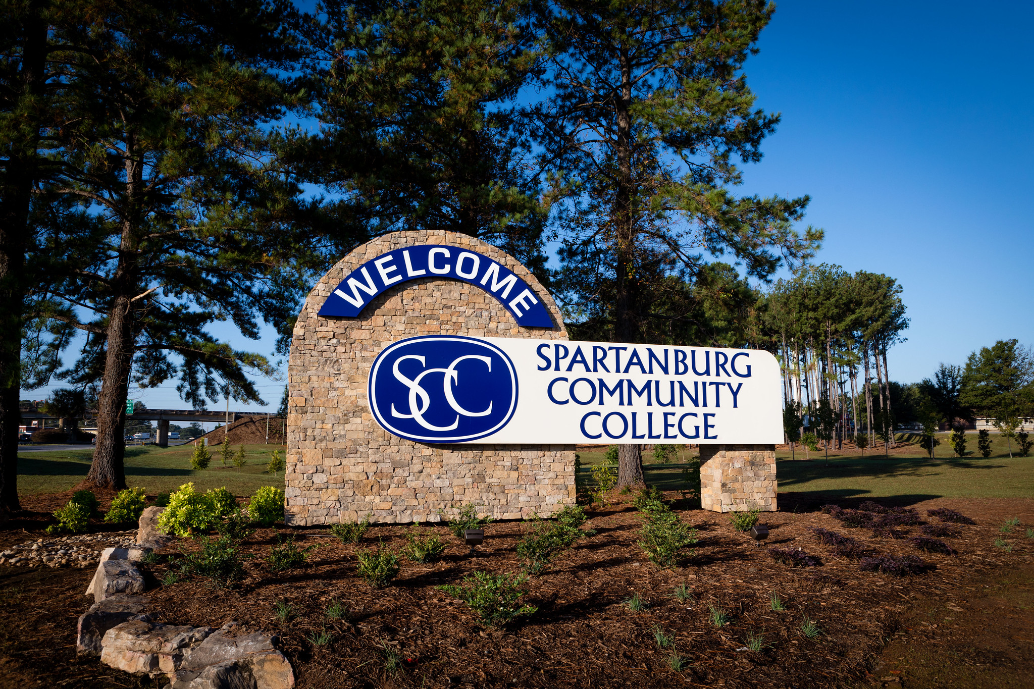 SCC entrance sign